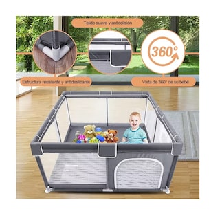 Foto 3 | Corralito para Bebe de Juegos Plegable con 30 Pelotas Gris
