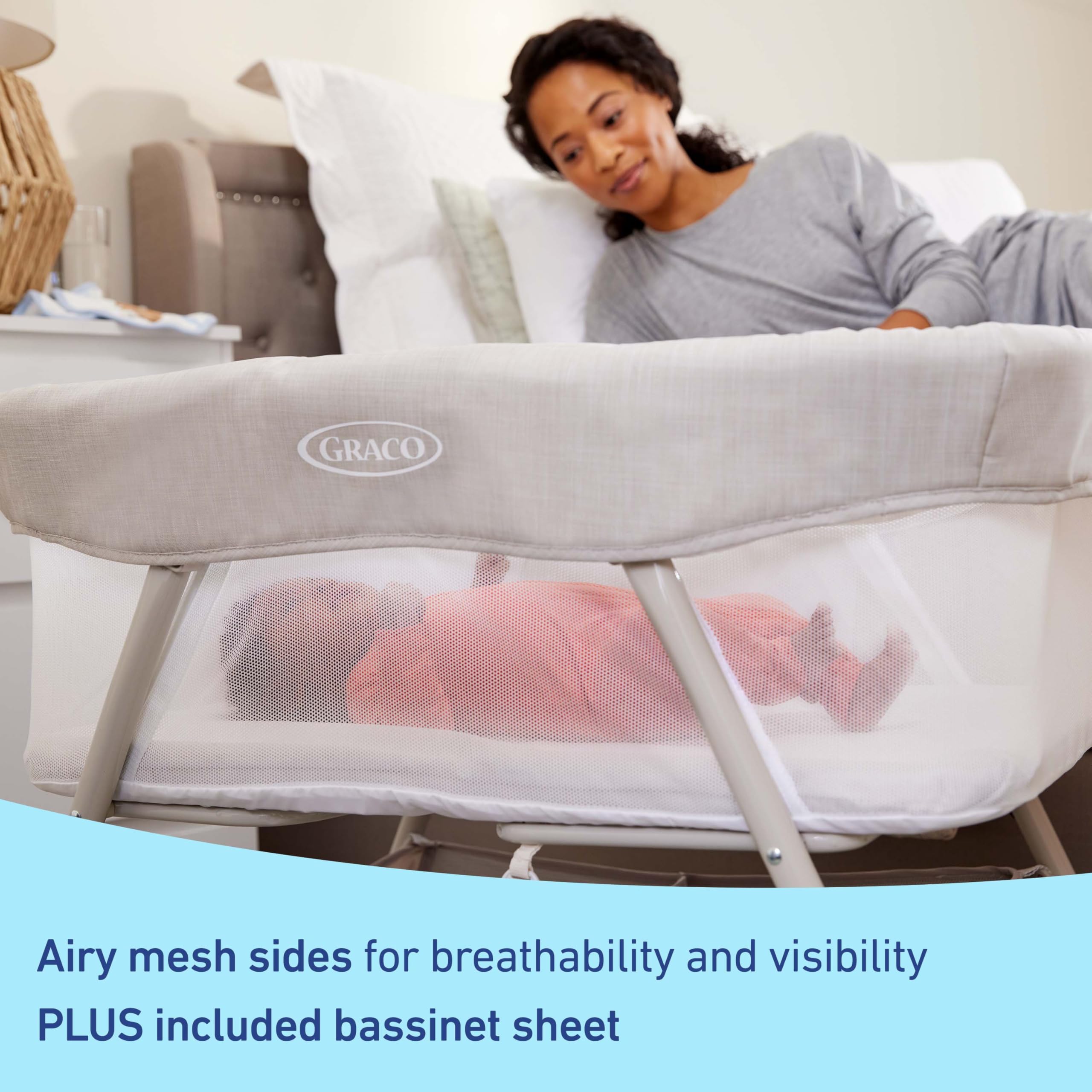 Foto 4 pulgar | Cuna De Cama Graco Dreammore Willow Para Recién Nacidos De 0 A 6 M - Venta Internacional.
