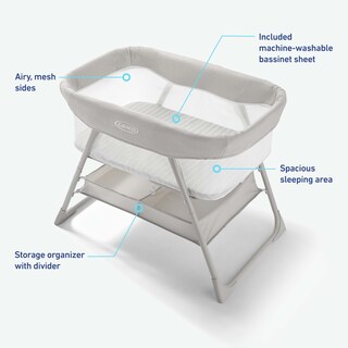 Foto 6 | Cuna De Cama Graco Dreammore Willow Para Recién Nacidos De 0 A 6 M - Venta Internacional.