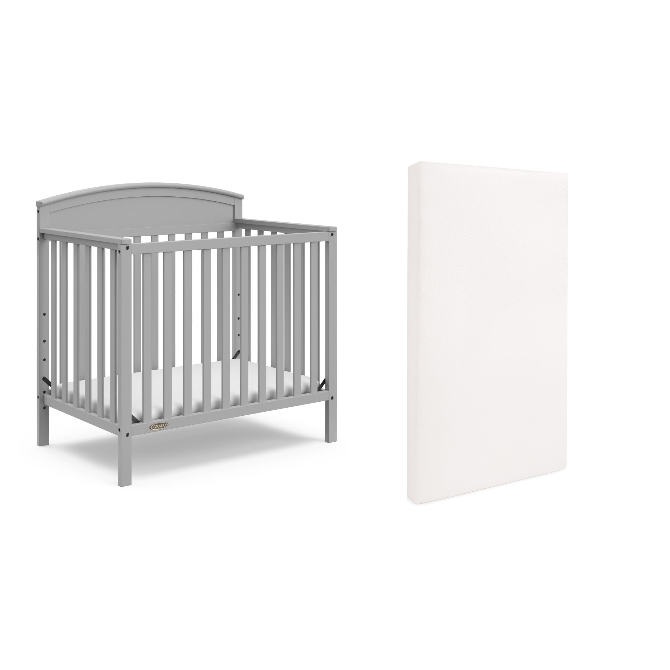 Foto 2 pulgar | Minicuna Convertible Graco Benton Con Colchón Extra Gris - Venta Internacional.