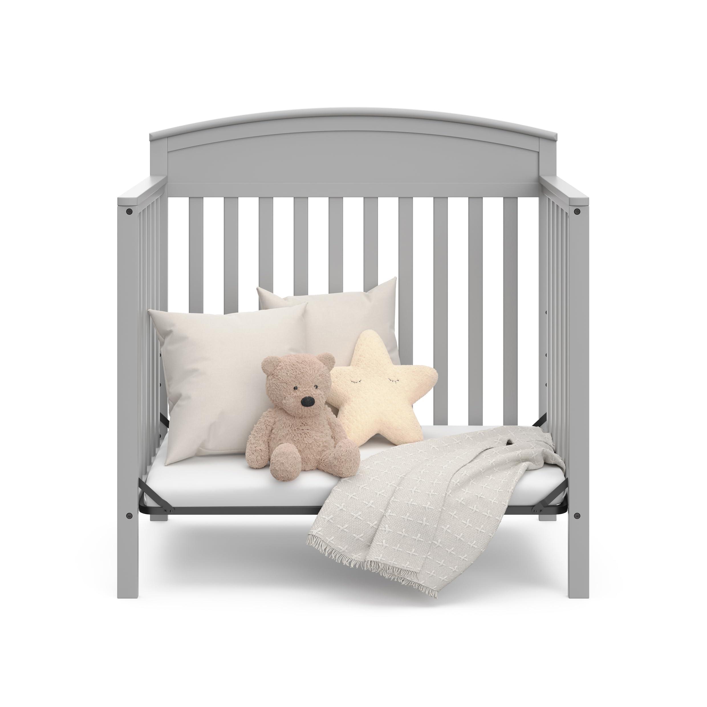 Foto 5 pulgar | Minicuna Convertible Graco Benton Con Colchón Extra Gris - Venta Internacional.