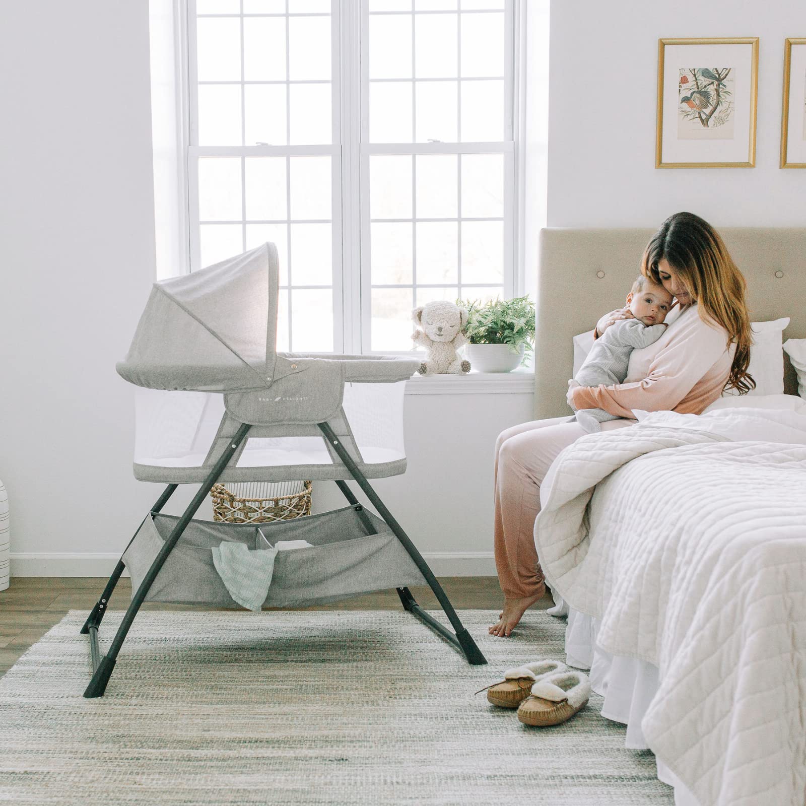 Foto 5 pulgar | Cuna Para Bebé Baby Delight Beside Me Doze Deluxe Pebble Grey - Venta Internacional.
