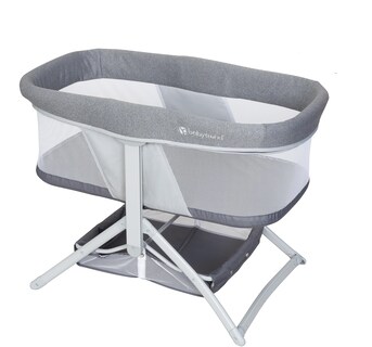 Foto 1 | Mochila Rocking Baby Trend, Plegado Rápido, 2 En 1, Shadow Stone Grey - Venta Internacional.