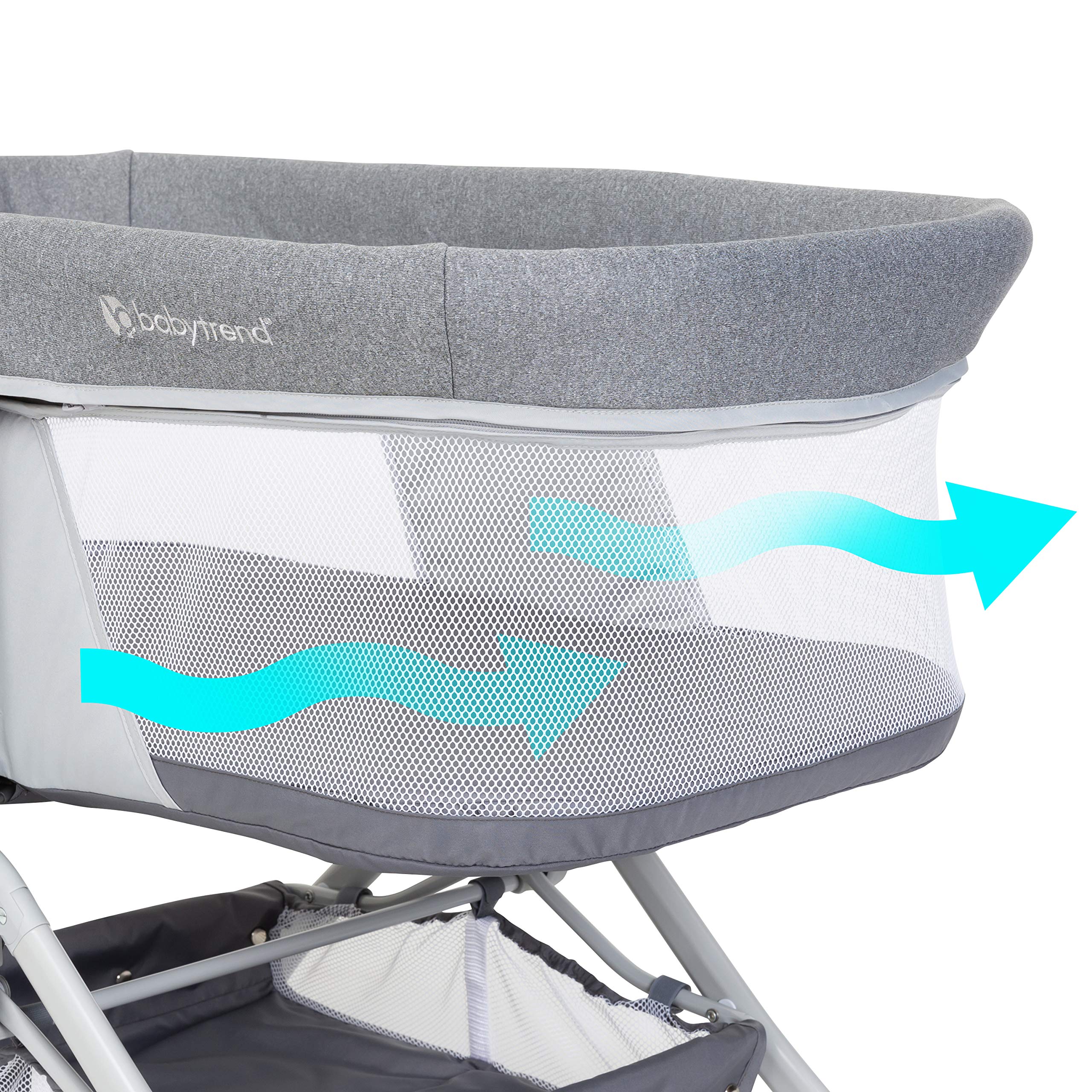 Foto 3 pulgar | Mochila Rocking Baby Trend, Plegado Rápido, 2 En 1, Shadow Stone Grey - Venta Internacional.