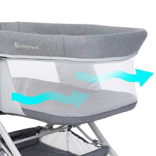 Foto 2 | Mochila Rocking Baby Trend, Plegado Rápido, 2 En 1, Shadow Stone Grey - Venta Internacional.