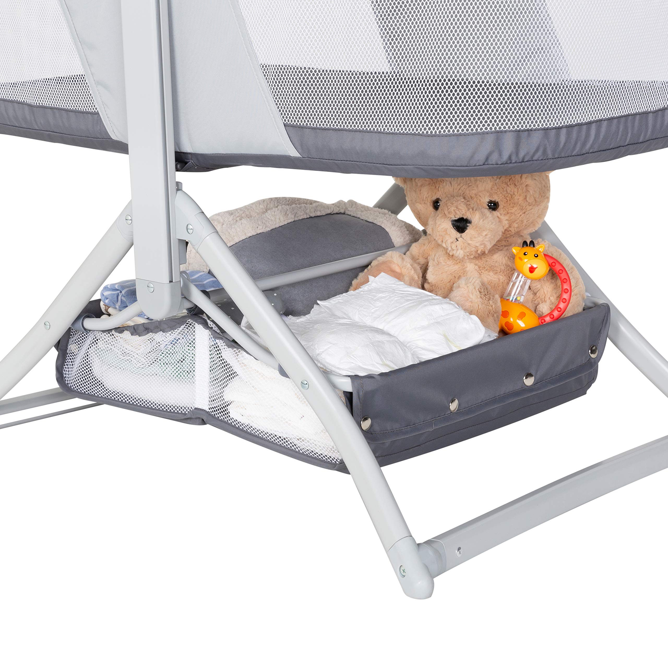 Foto 4 | Mochila Rocking Baby Trend, Plegado Rápido, 2 En 1, Shadow Stone Grey - Venta Internacional.