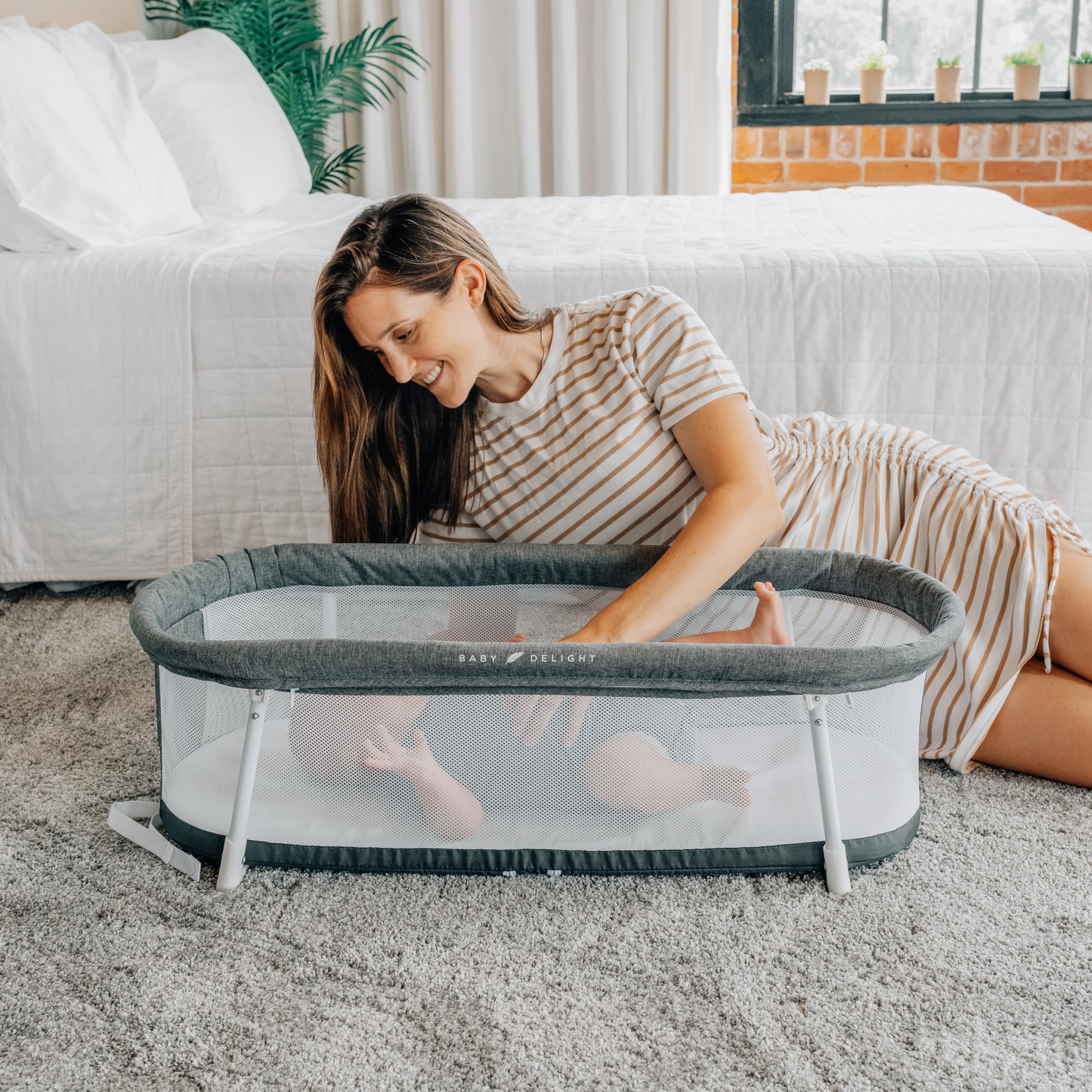 Foto 5 pulgar | Bassinet Baby Delight Snuggle Nest Portátil De 0 A 5 Meses - Venta Internacional.