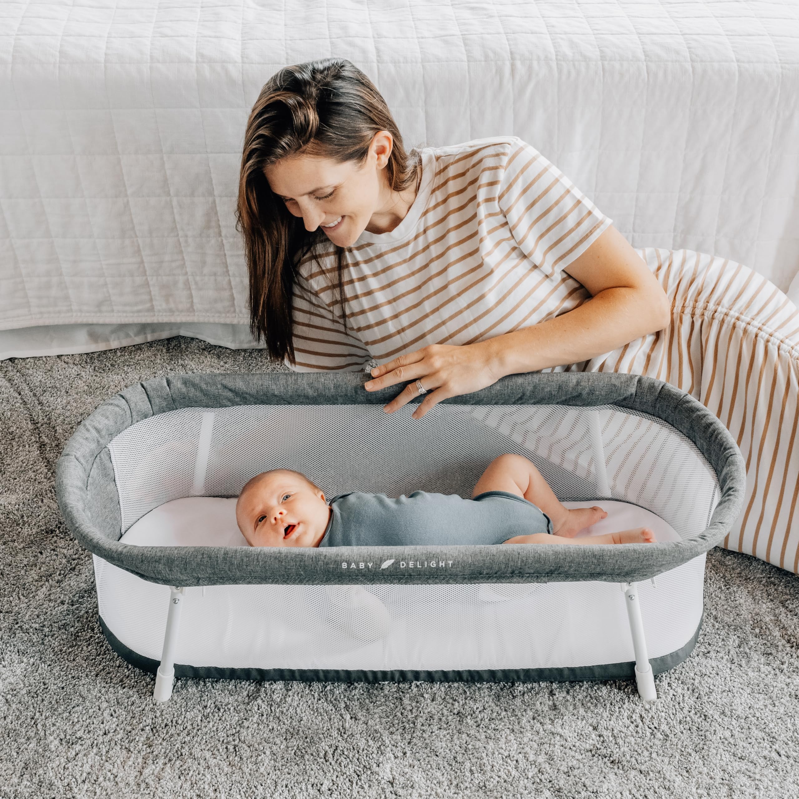 Foto 6 pulgar | Bassinet Baby Delight Snuggle Nest Portátil De 0 A 5 Meses - Venta Internacional.