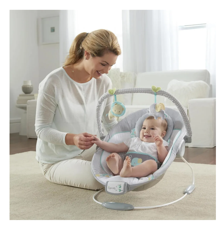 Foto 4 pulgar | Asiento Infantil Con Vibraciones, Barra De Juguete Y Sonidos, 0-6 Meses Hasta 20 Libras