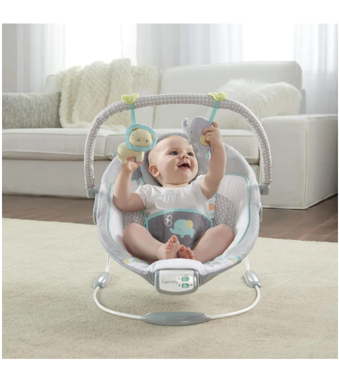 Foto 6 pulgar | Asiento Infantil Con Vibraciones, Barra De Juguete Y Sonidos, 0-6 Meses Hasta 20 Libras
