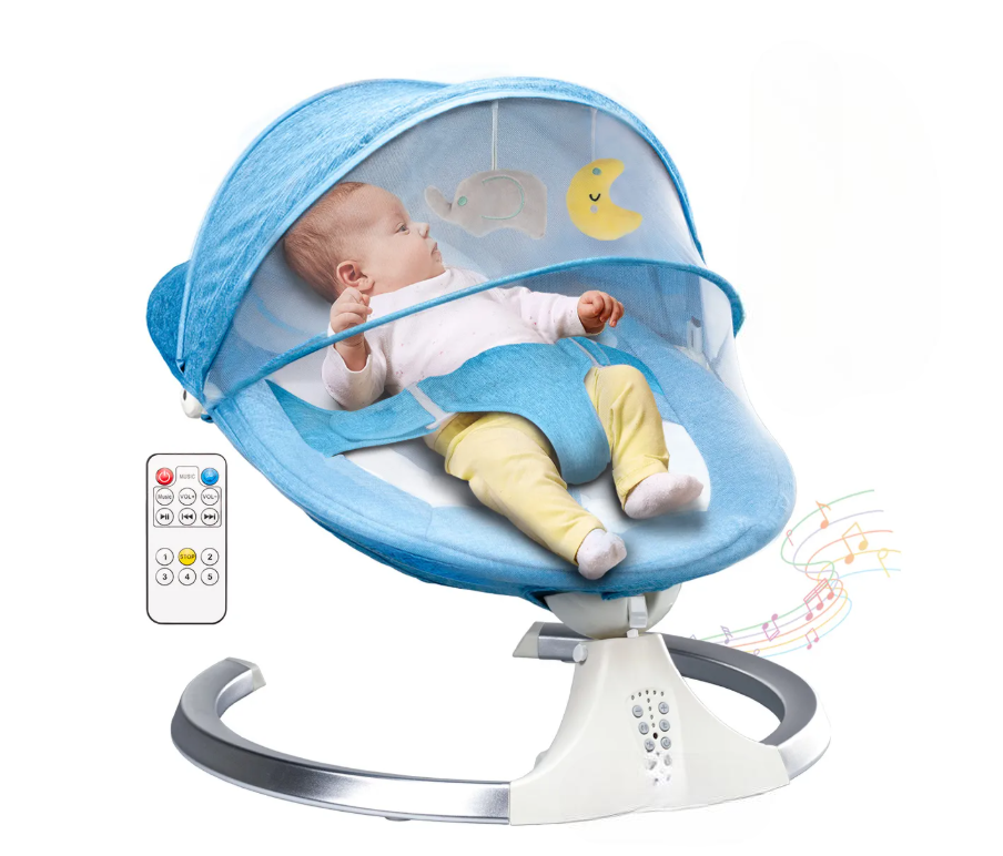 Foto 1 | Mecedora Electrica Para Bebe Moises Cuna Mosquitero Columpio