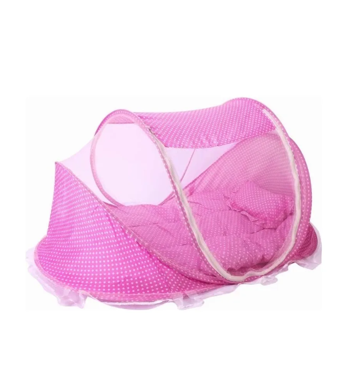 Foto 2 pulgar | Cuna Moisés Plegable Portátil Mosquitero Bebe Colchon Incluido Color Rosa
