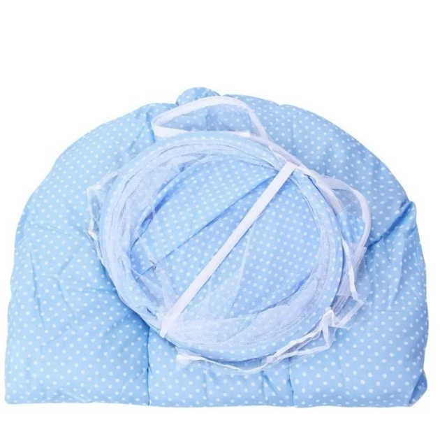 Foto 4 | Cuna Moisés Plegable Portátil Mosquitero Bebe Colchon Incluido Color Azul