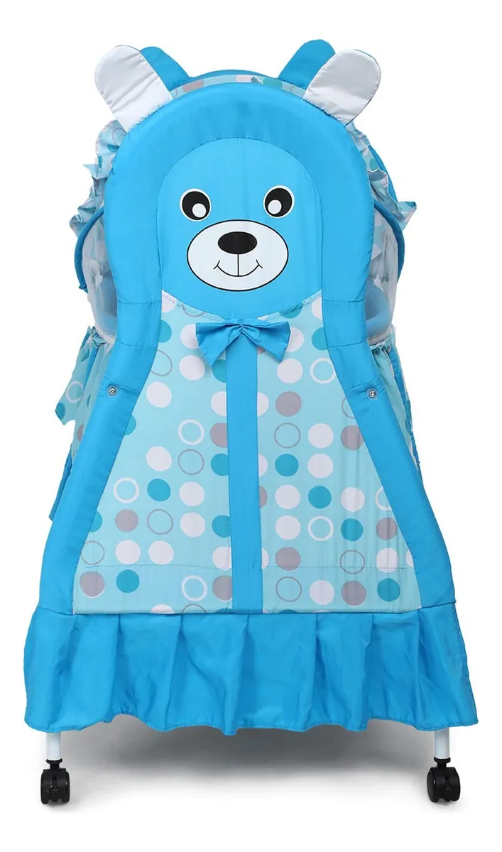 Foto 5 pulgar | Moisés Para Bebé Cool Baby P180a Cuna Con Mosquitero Azul