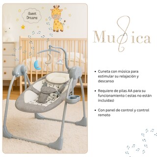 Foto 2 | Mecedora Eléctrica Para Bebés Multifuncional Komfort