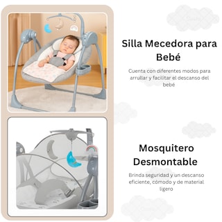Foto 3 | Mecedora Eléctrica Para Bebés Multifuncional Komfort