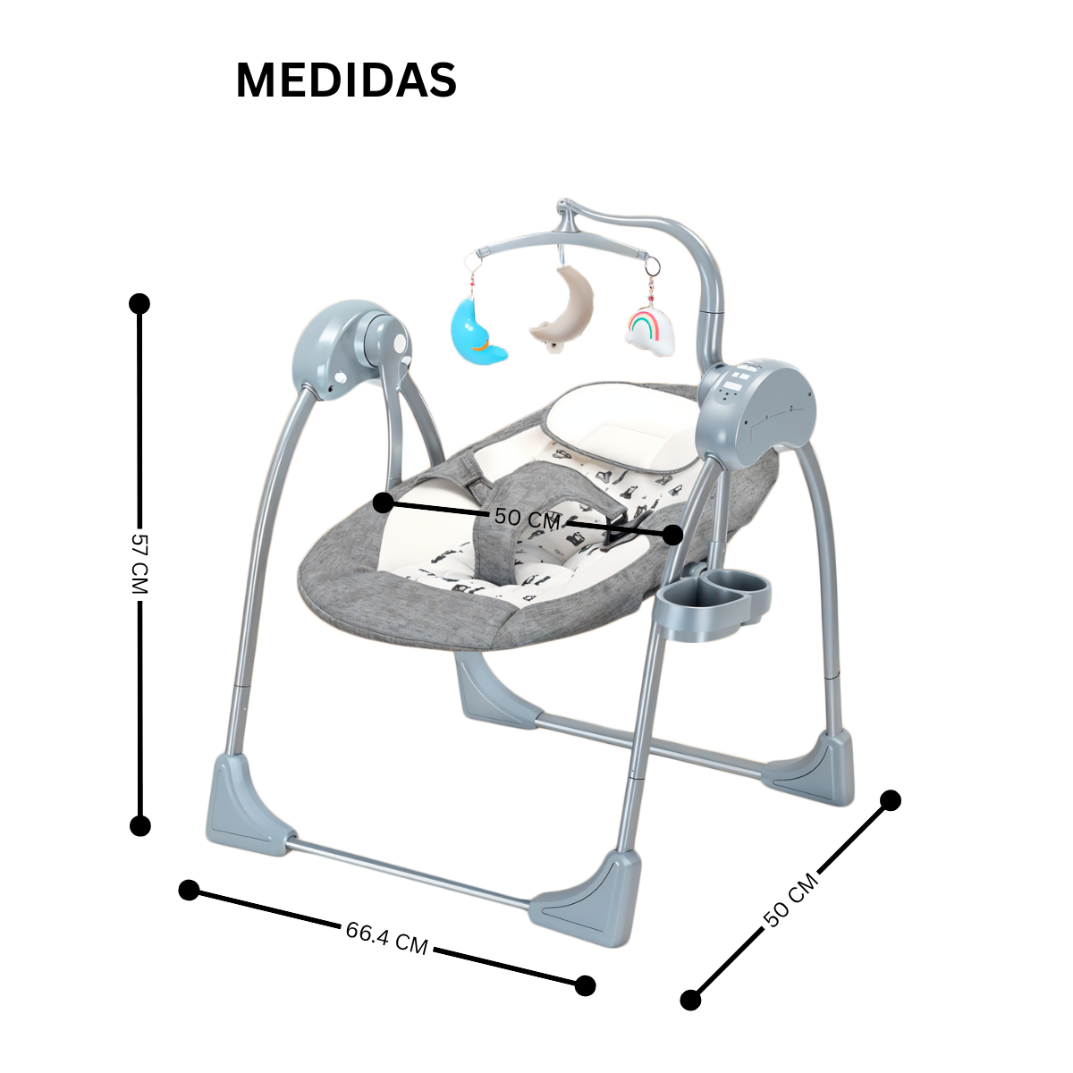 Foto 9 pulgar | Mecedora Eléctrica Para Bebés Multifuncional Komfort