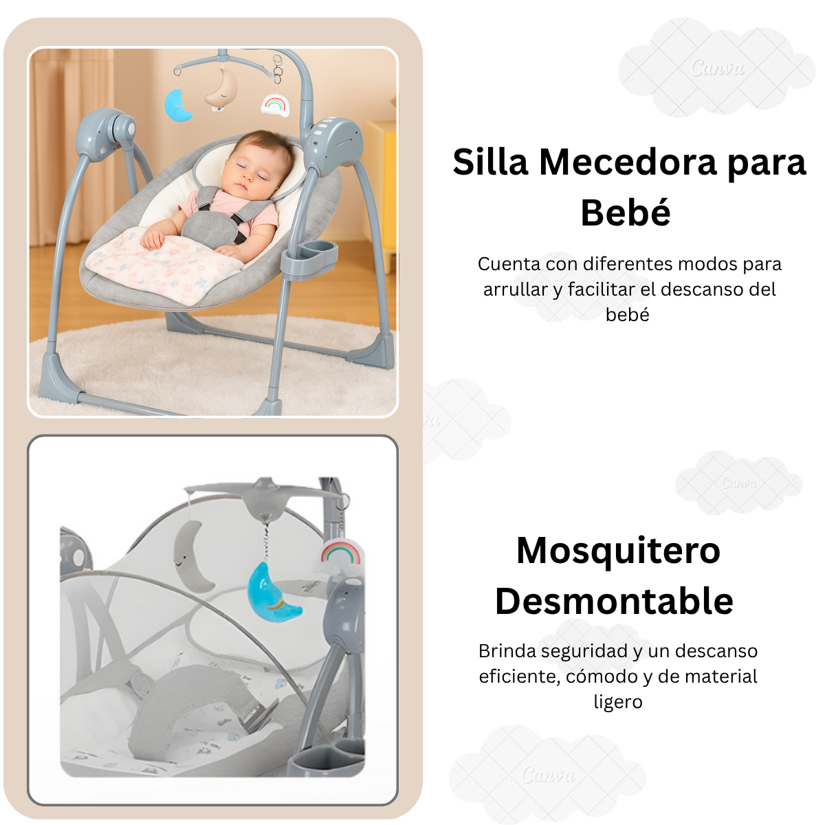 Foto 4 pulgar | Mecedora Eléctrica Para Bebés Multifuncional Komfort