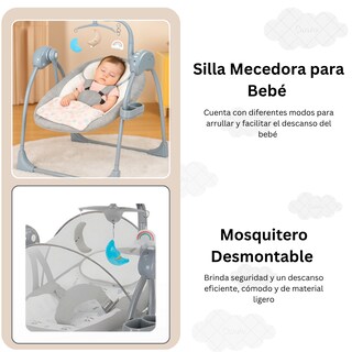 Foto 3 | Mecedora Eléctrica Para Bebés Multifuncional Komfort