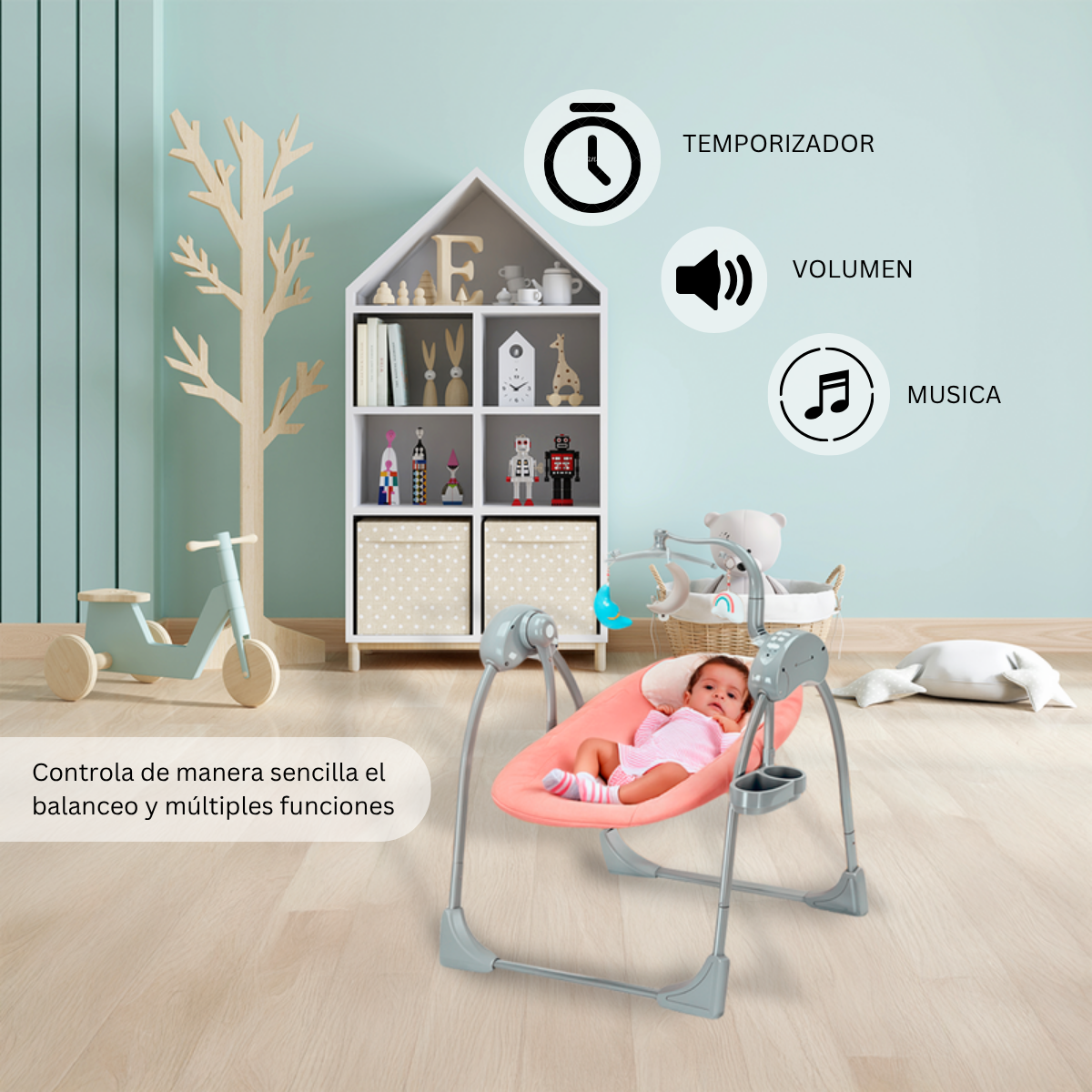 Foto 5 | Mecedora Eléctrica Para Bebés Multifuncional Komfort