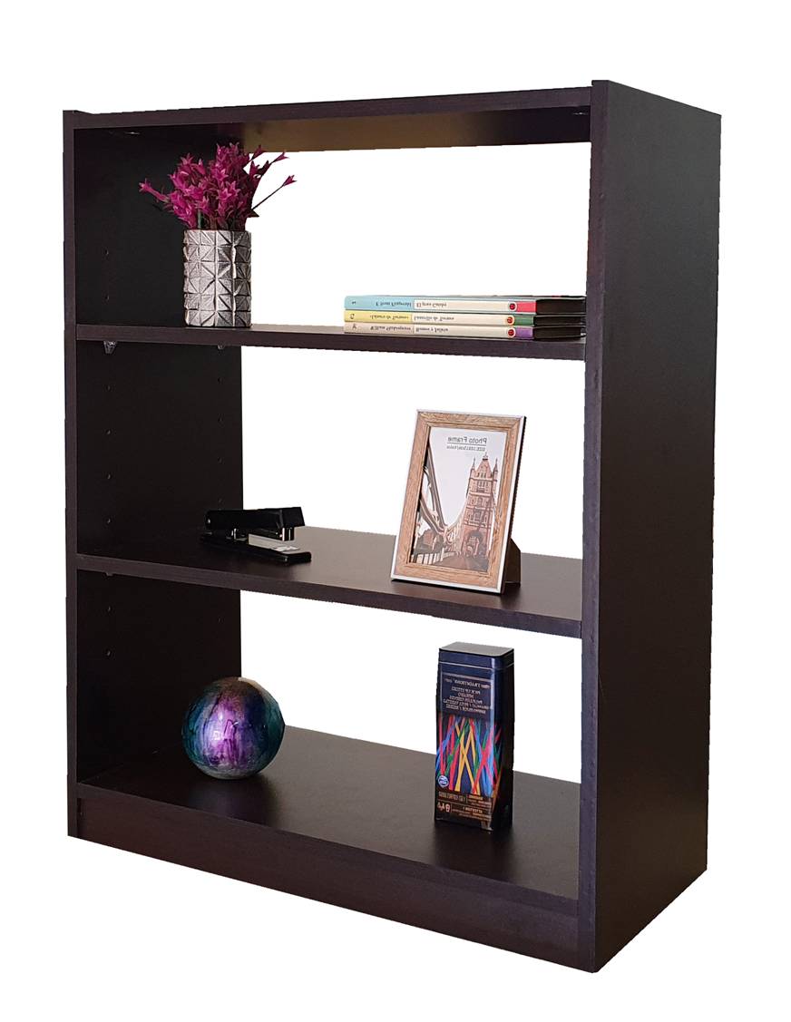 Foto 3 pulgar | Estante 01-W color Vino Organizador Moderno y Elegante 3 Repisas Multiusos