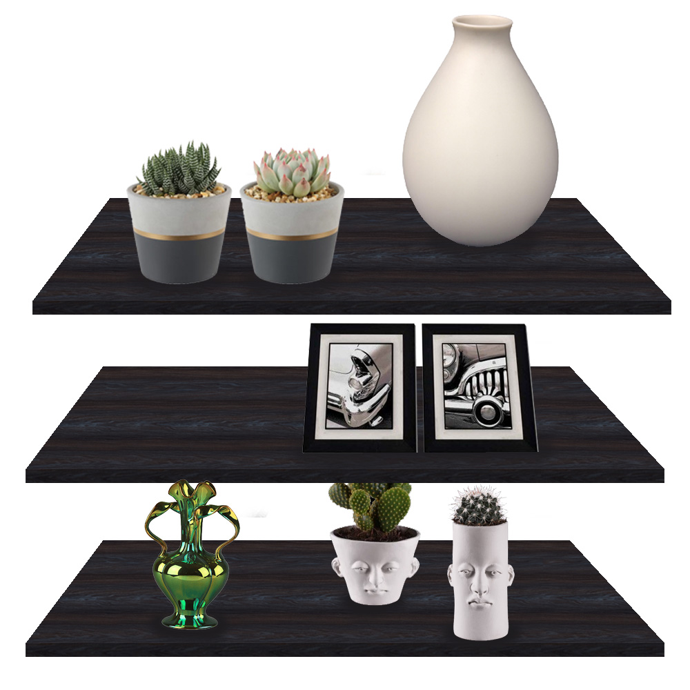 Foto 2 | 3 Repisas Flotantes Black Mamut color Negro