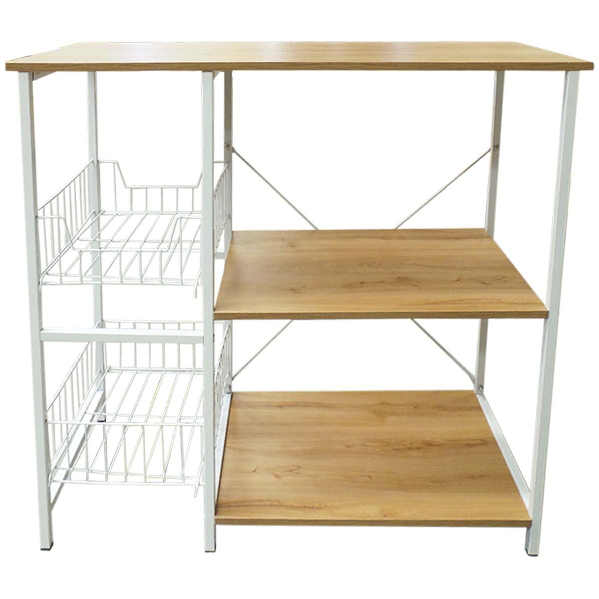 Foto 2 pulgar | Rack Mueble con Repisas Impulso Cocina color Blanco