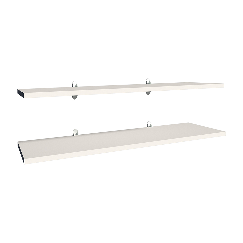 Foto 1 | Juego 2 Repisas PLAYCON OJ2R38BF color Blanco 80 X 30 CM Tablero Texturizado