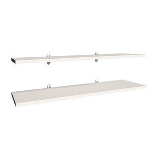 Foto 1 | Juego 2 Repisas PLAYCON OJ2R38BF color Blanco 80 X 30 CM Tablero Texturizado