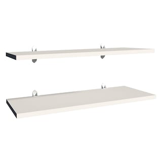 Foto 1 | Juego 2 Repisas PLAYCON OJ2R36BF color Blanco 60 X 30 CM Tablero Texturizado