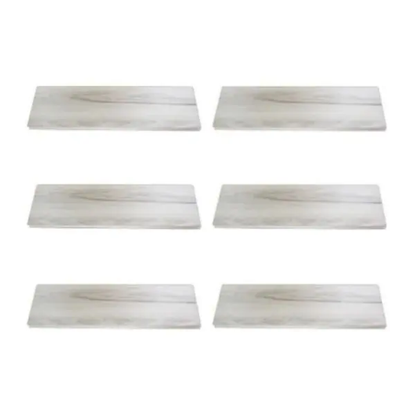 Repisas Flotantes Artesano Empotrables En Pared 6 piezas color Blanco
