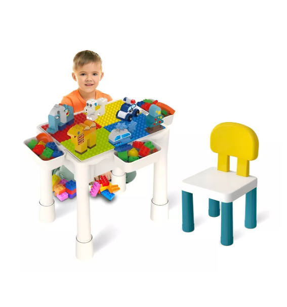 Foto 1 | Mesa Didactica Con Juego De Bloques Para Niños Incluye Silla