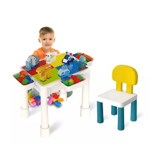 Foto 1 | Mesa Didactica Con Juego De Bloques Para Niños Incluye Silla