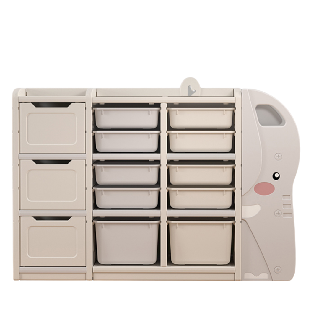 Foto 2 pulgar | Mueble Organizador Juguetero Mima2 color Beige Elefantito Grande