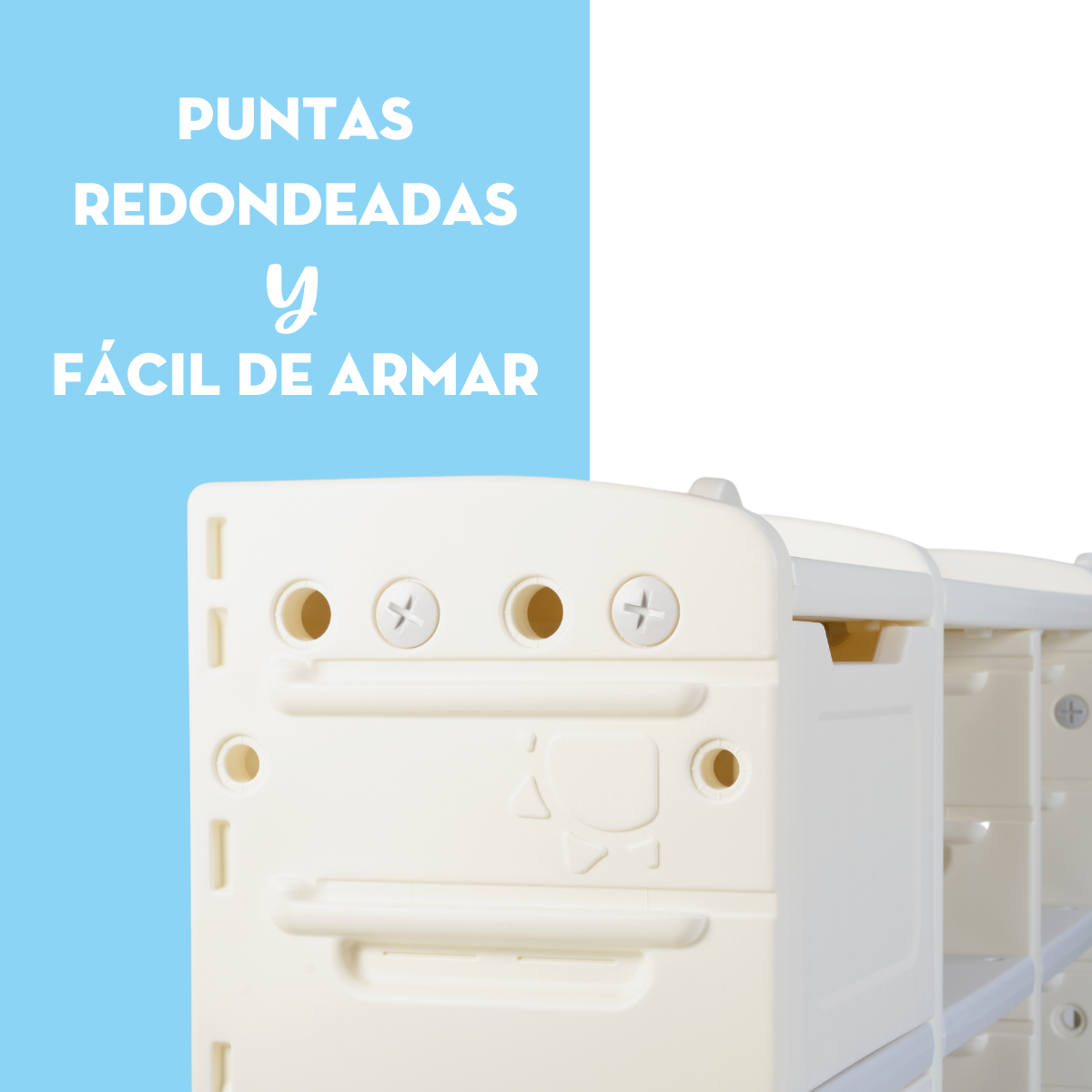 Foto 5 pulgar | Mueble Organizador Juguetero Mima2 color Beige Elefantito Grande