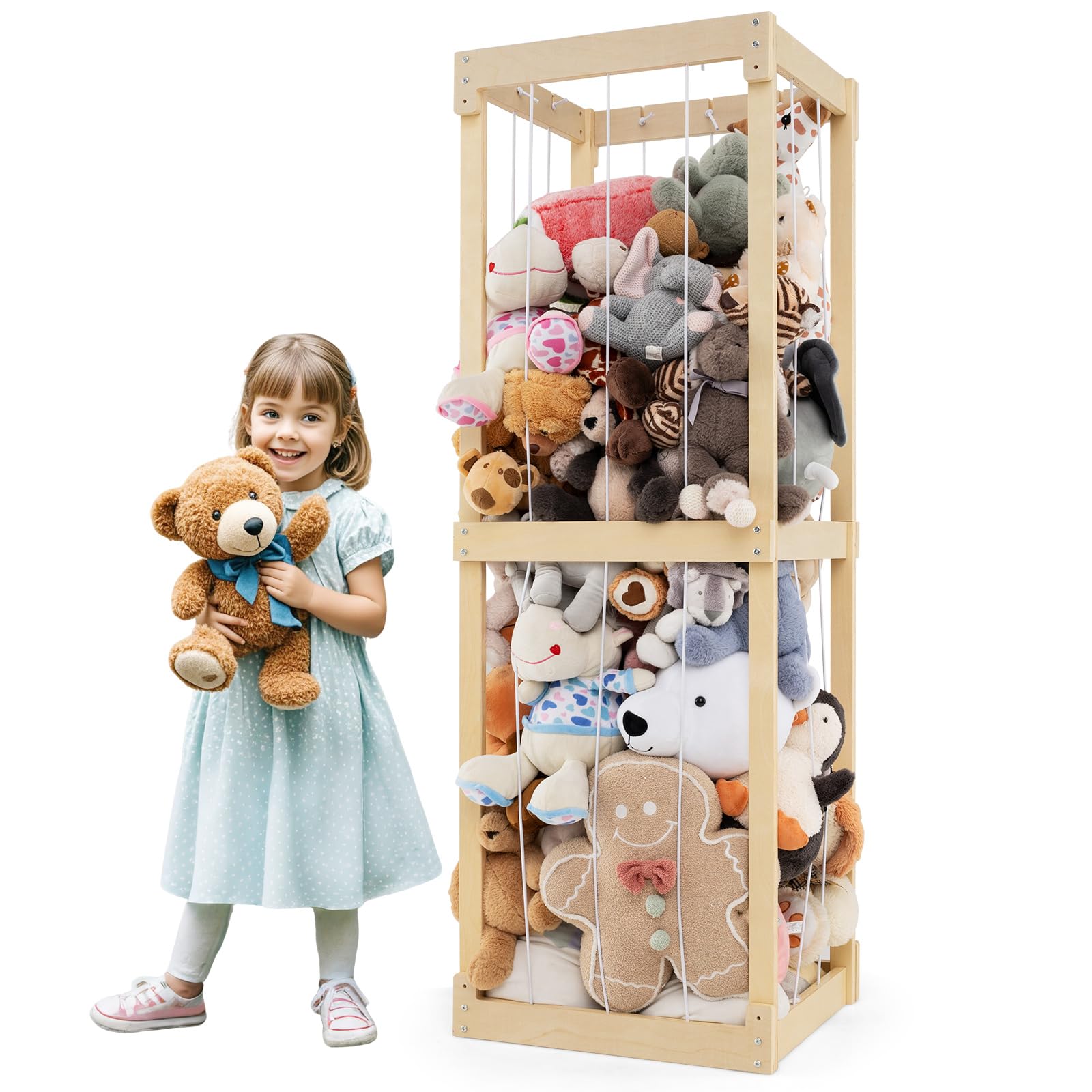Foto 1 | Almacenamiento Para Animales De Peluche Costzon Extra Grande Con Cordones Elásticos - Venta Internacional.