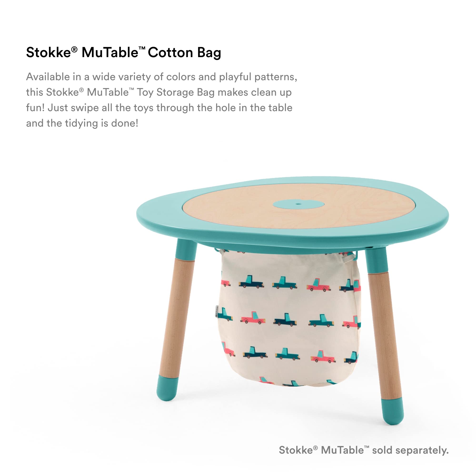 Foto 4 pulgar | Bolsa De Almacenamiento De Juguetes Stokke Mutable De Algodón Cars - Venta Internacional.