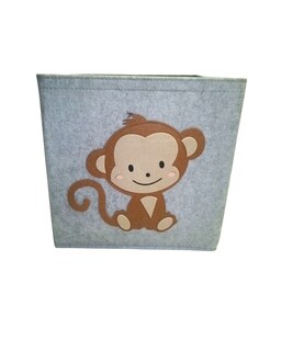 Foto 1 | Cesto Organizador De Ropa, Pañales O Juguetes Baby Room, Diseño Cuadrado Changuito, Café, Beige Y Gris.