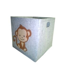 Foto 2 | Cesto Organizador De Ropa, Pañales O Juguetes Baby Room, Diseño Cuadrado Changuito, Café, Beige Y Gris.