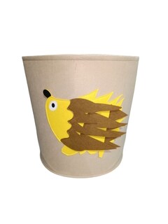 Foto 1 | Cesto Organizador De Ropa, Pañales O Juguetes Baby Room, Diseño Circular Puerco Espín, Beige/amarillo.