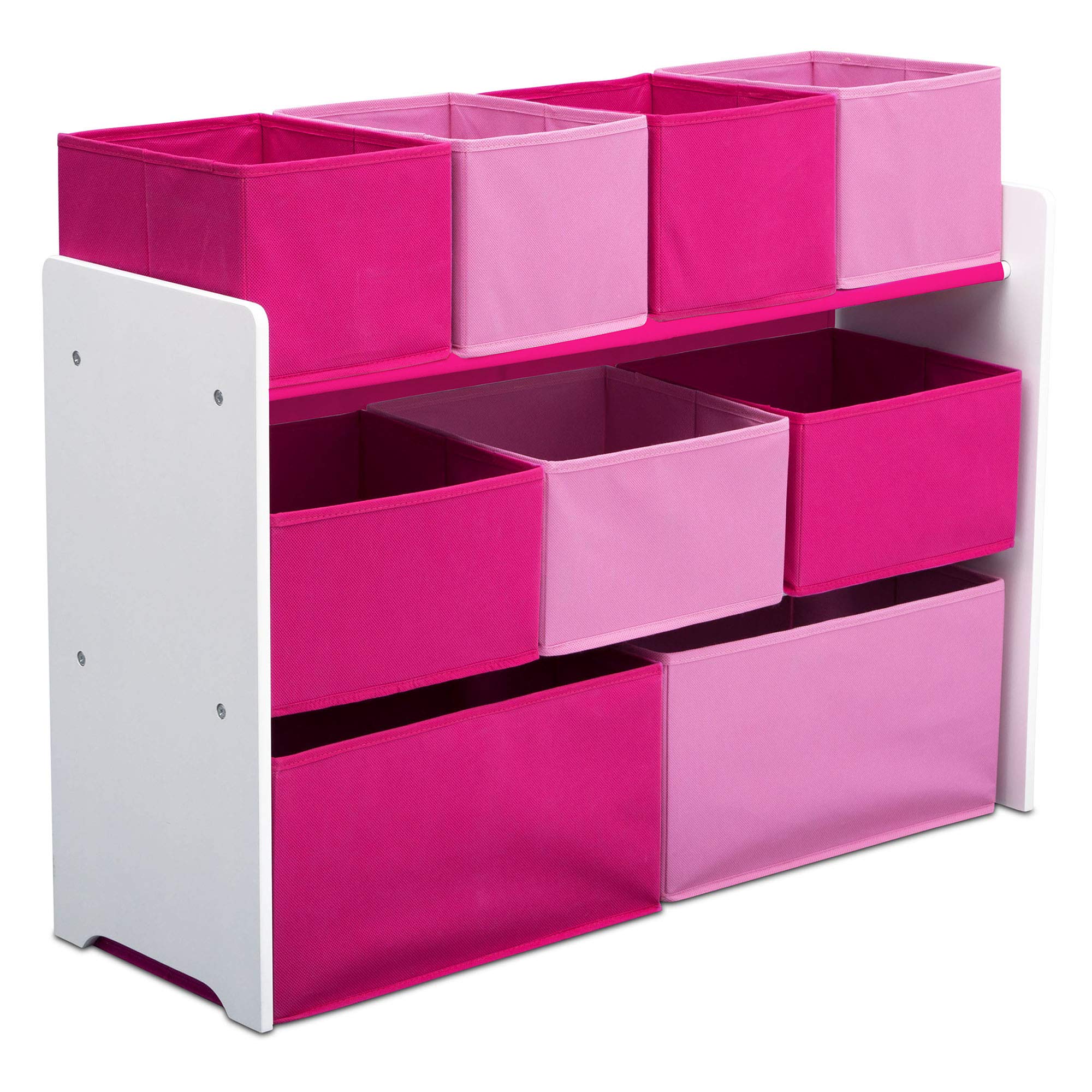 Foto 1 | Organizador De Juguetes Delta Children Deluxe Con Compartimentos Múltiples, Color Blanco Y Rosa - Venta Internacional.