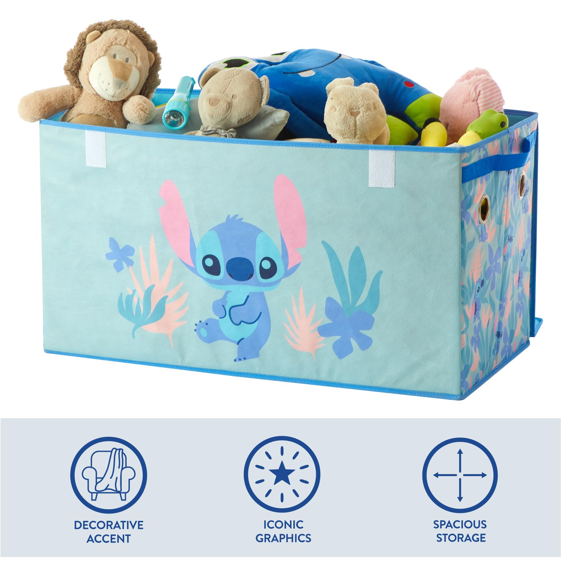 Foto 4 pulgar | Baúl De Almacenamiento Plegable Idea Nuova Disney Stitch 28,5 X 14,5 X 16 Cm - Venta Internacional.