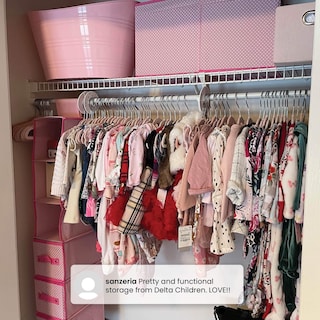 Foto 3 | Set De Almacenamiento Infantil Delta Children, 48 Piezas, Color Rosa Pálido - Venta Internacional.