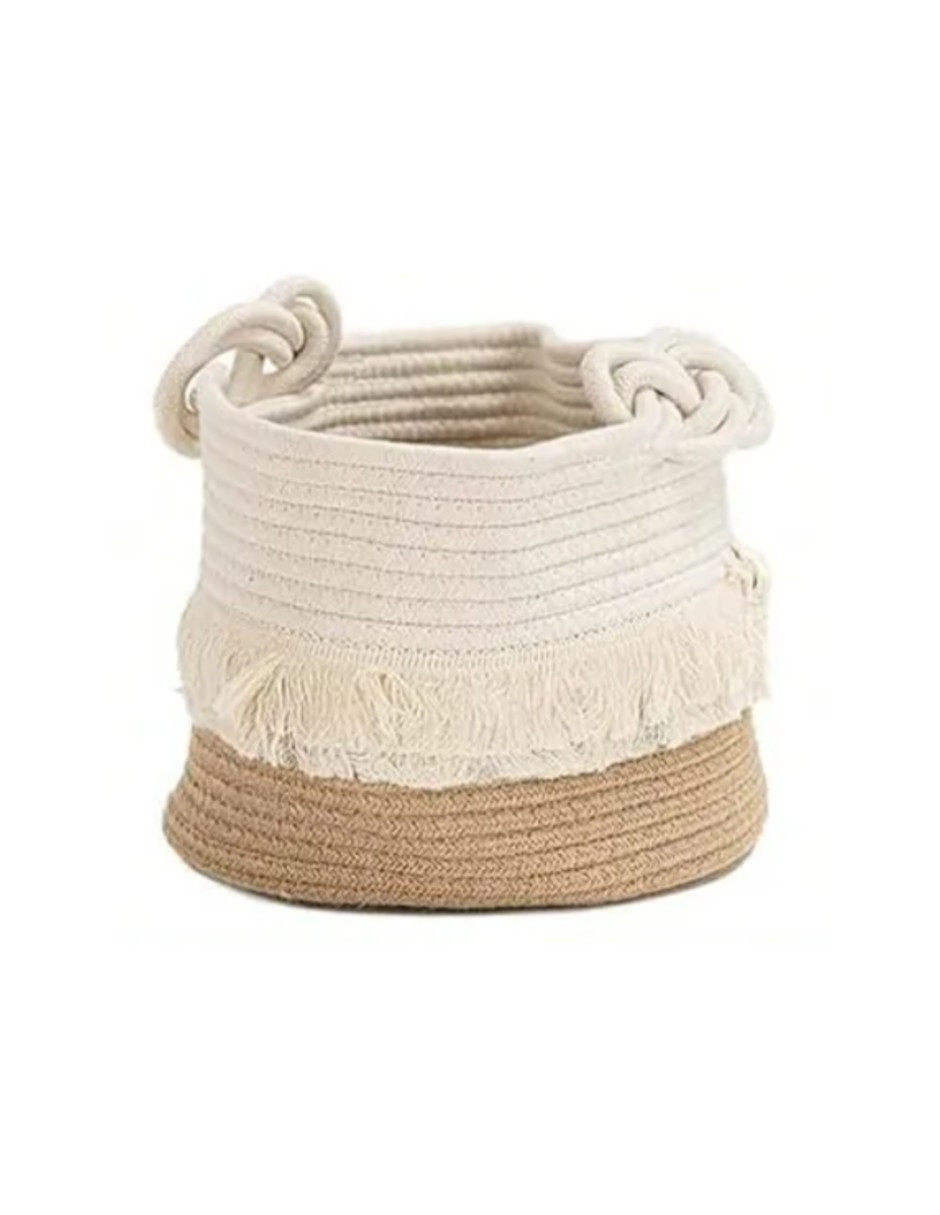 Foto 3 pulgar | Cesta de Almacenamiento Algodón Marrón 3 Piezas