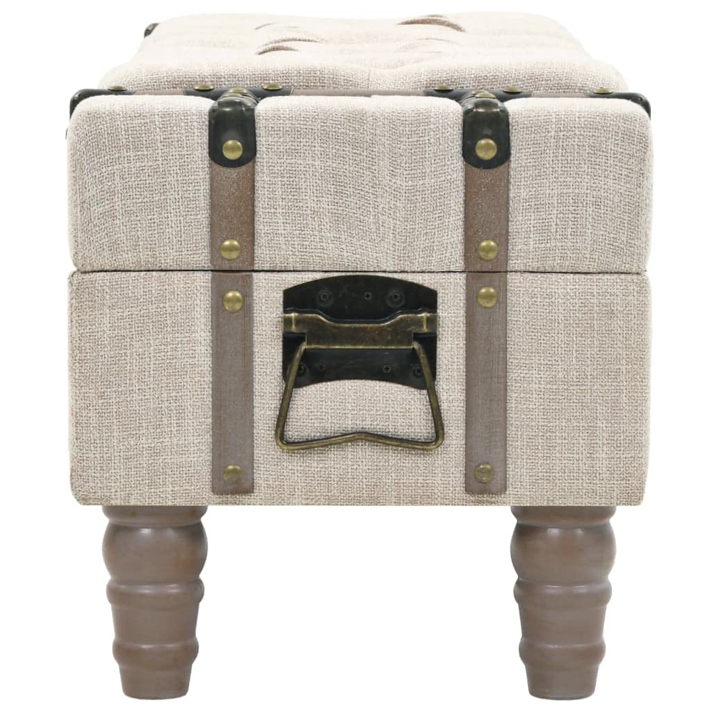 Foto 5 pulgar | Banco De Almacenamiento Vidaxl  Baúl De Entrada Retro  Color Crema  Madera De Pino - Venta Internacional.