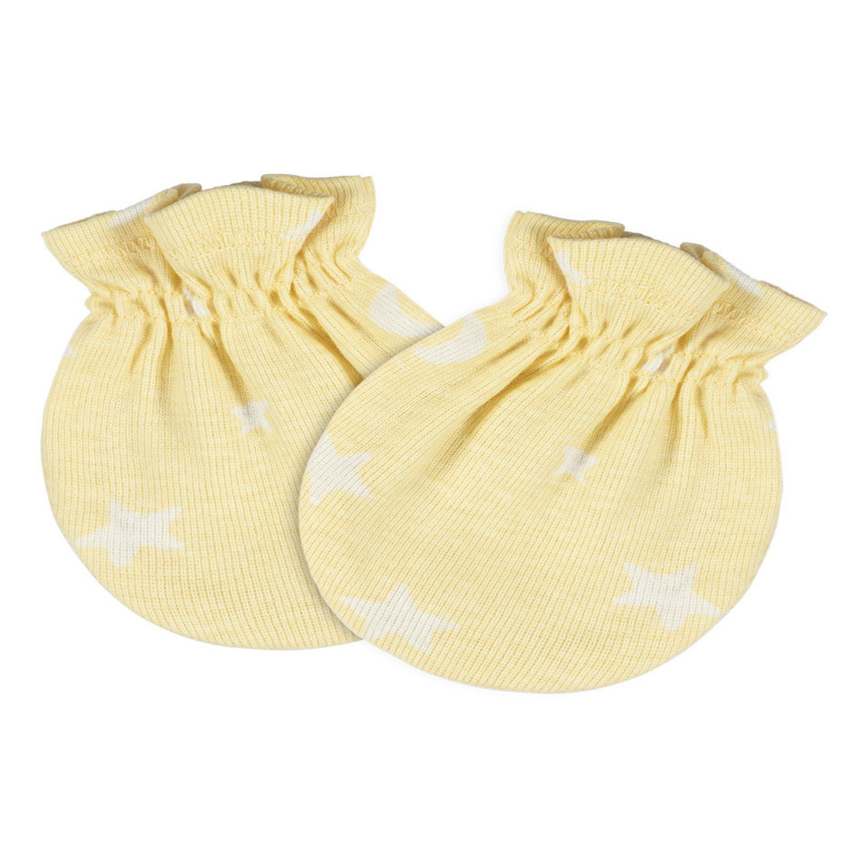 Mitones Gerber Bebé Gris Amarillo 4 Piezas Antirrasguños