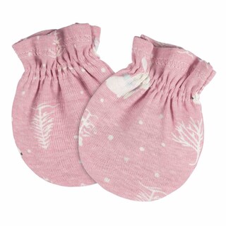 Foto 2 | Mitones Gerber Essentials Bebé Rosa 4 Pzs Antirrasguños 0-3m