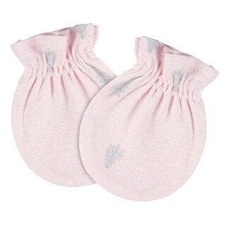 Foto 3 | Mitones Gerber Essentials Bebé Rosa 4 Pzs Antirrasguños 0-3m