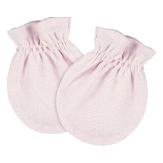 Foto 4 | Mitones Gerber Essentials Bebé Rosa 4 Pzs Antirrasguños 0-3m