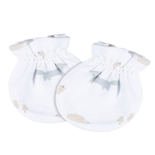 Foto 4 | Mitones Gerber Essentials Bebé Blanco Gris Antirrasguños